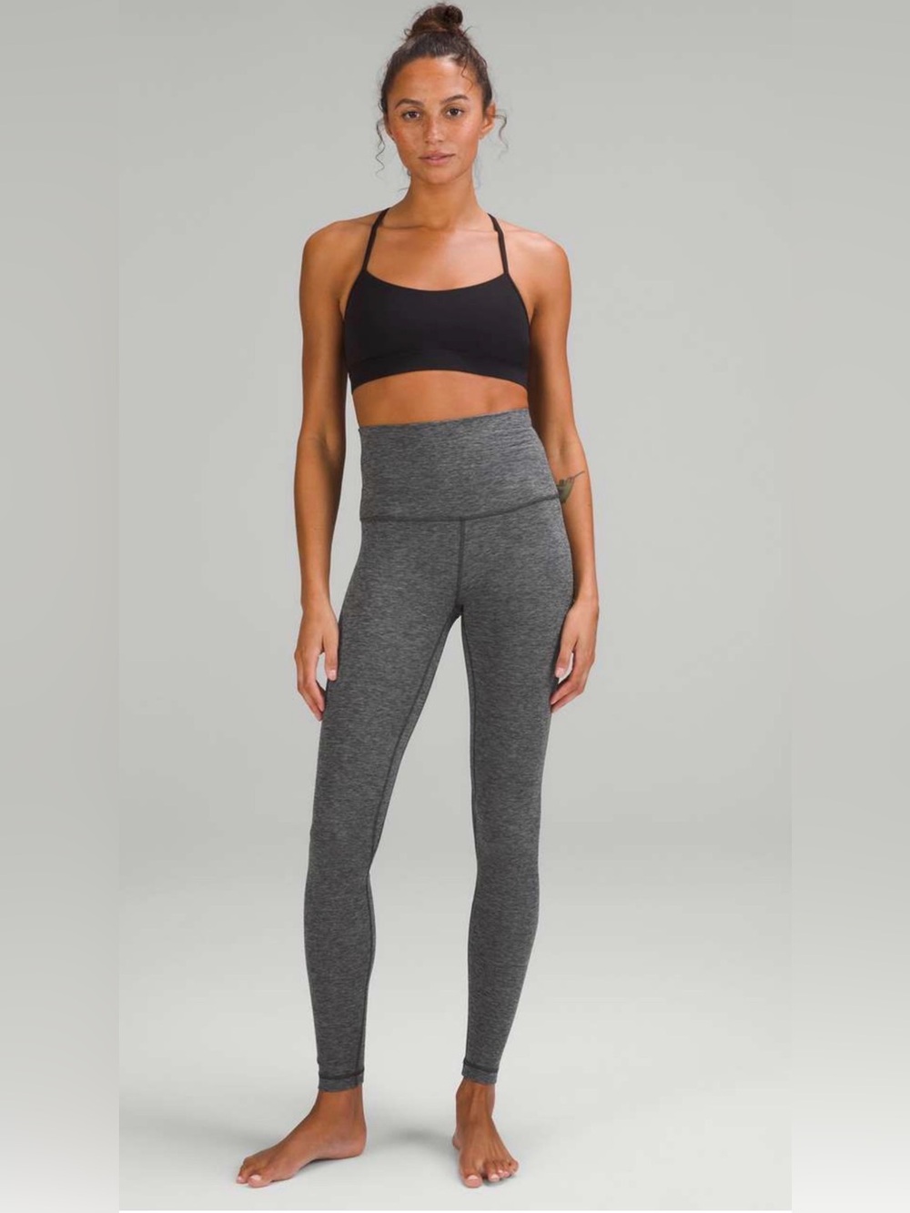 Lululemon Align Super-High-Rise Pant 28” – Heathered Graphite Grey – Size 10
